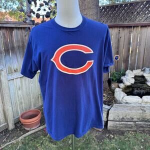 Chicago Bears NFL Navy Blue Football Men Size XL Sports T-Shirt